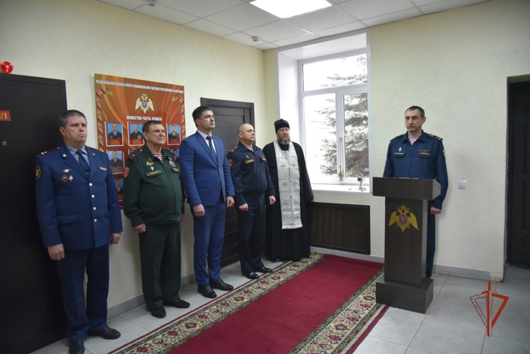 В Управлении Росгвардии по Удмурткой Республике состоялось открытие стены памяти сотрудникам, погибшим при выполнении служебного долга